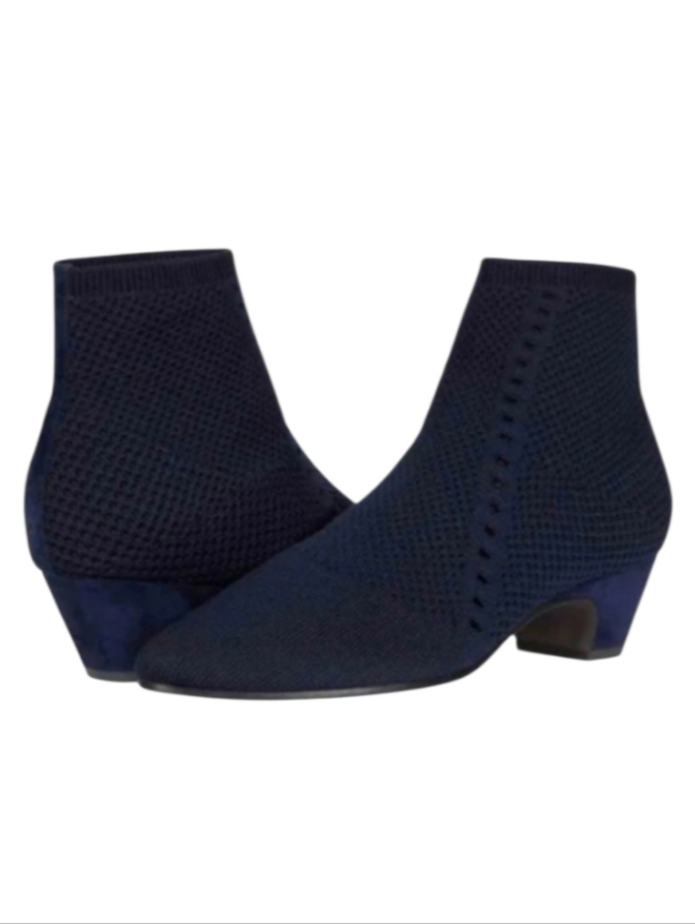 Eileen Fisher Purl Black Stretch Knit Sock Booties Size 7.5